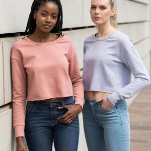 Girlie cropped sweat